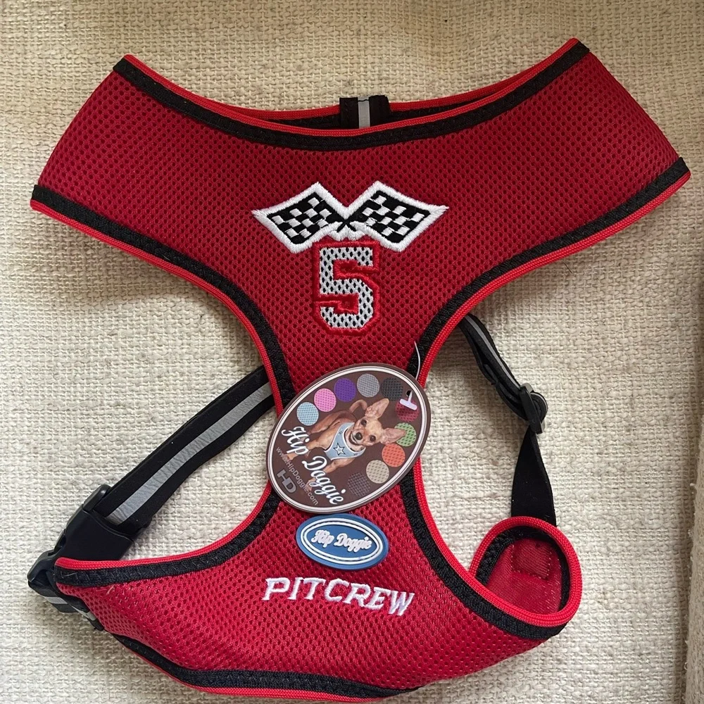 Hip Doggie Racing Team Pit Crew Dog Harness NWT Size XL